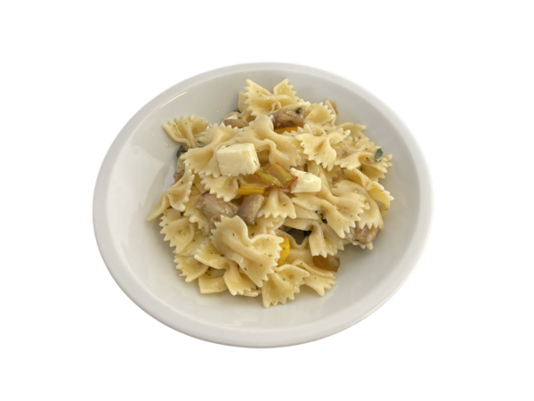 Farfalle fredde con verdure grigliare e mozzarella