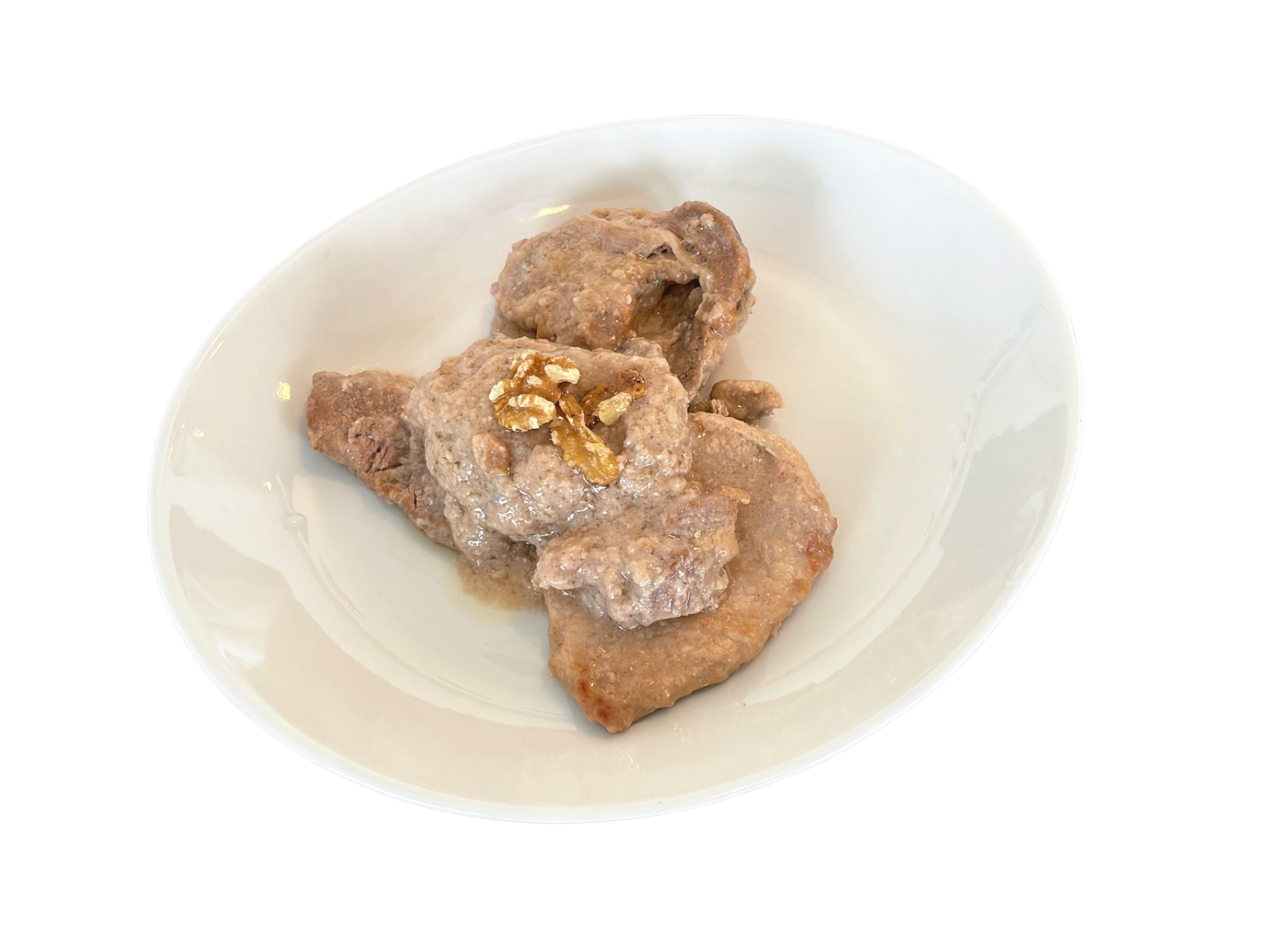 Scaloppine mascarpone e noci