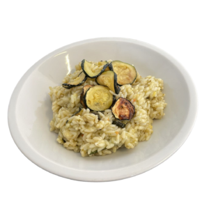 Risotto pesto e zucchine